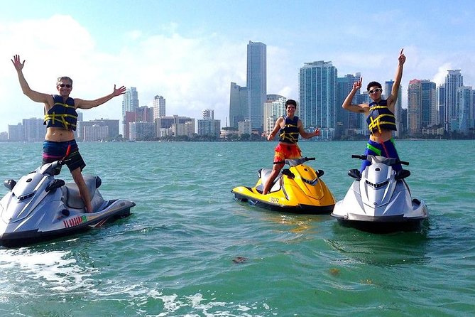 Miami Biscayne Bay Jet Ski Tour - Riding South Toward Downtown Miami