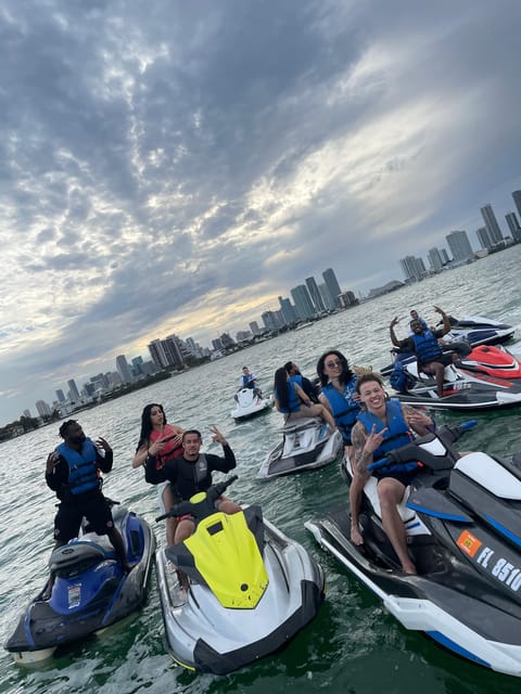 Miami: Jet Ski Adventure with Complimentary Speed Boat Ride - Safety instruction and equipment