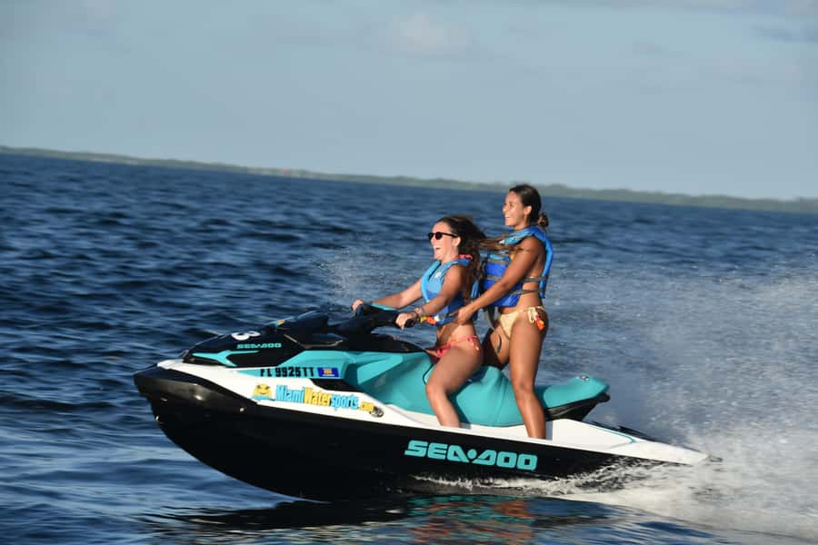Miami: Jet Ski and SpeedBoat - Miami skyline views from a Sea-Doo