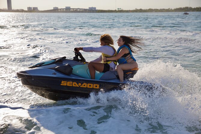 Miami top rated Self drive Jet Ski for rent - The first 30 minutes, a boat ride before the riding begins