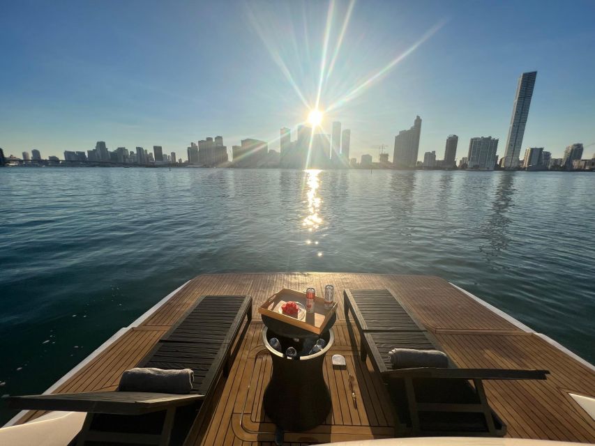 Miami Yacht Rental with Jetski, paddleboards, Inflatables - The crew, service, and extra cost