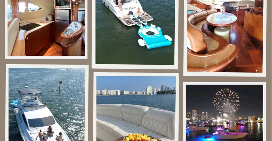 Miami Yacht Rental with Jetski, paddleboards, Inflatables - How to plan a better four-hour outing