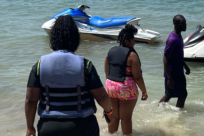 Montego Bay Jetski and Bamboo River Rafting Private Tour - Tropical Bliss Beach and the one-hour ocean stop