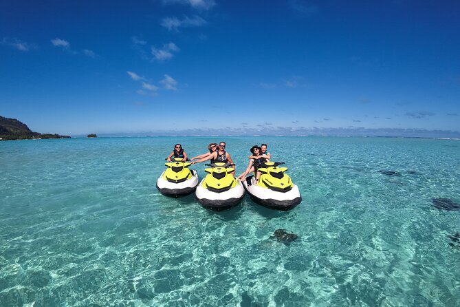 Moorea Combo 2h Jetski 3h30 Quad - Stingrays, blacktip sharks, and a practical snorkeling stop