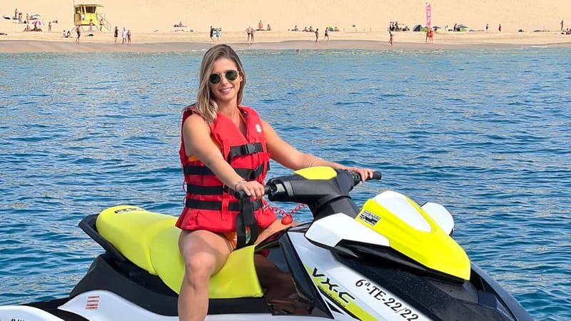 Morro Jable: Guided Jet Ski Safari (without license) - The first 30 minutes: learning to ride on open water