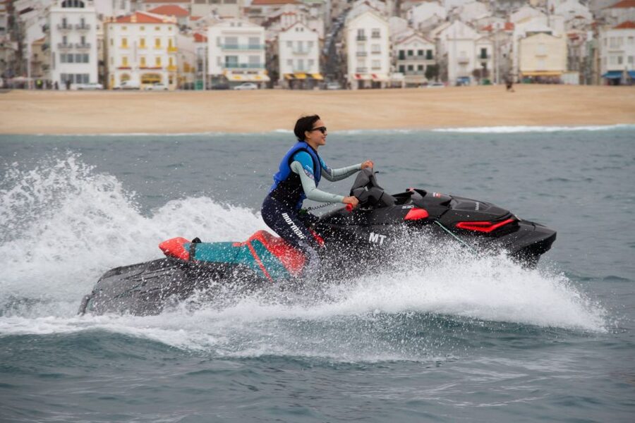 Nazaré: Jet Ski Rental - Leaving the harbor for Nazaré’s coastline
