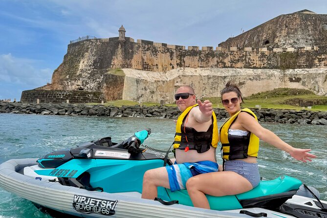 Old San Juan Jet Ski Tour Experience - Old San Juan fort views from the open water