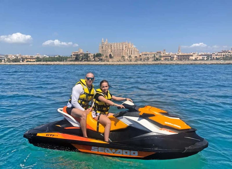 Palma de Mallorca: Jetski Tour to Palma Cathedral - The return ride brings the adrenaline