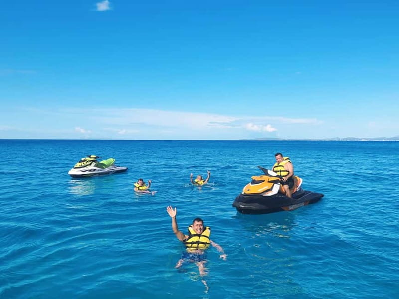 Palma de Mallorca: Los Deltas Jet Ski Tour - Riding through the protected Los Deltas coast
