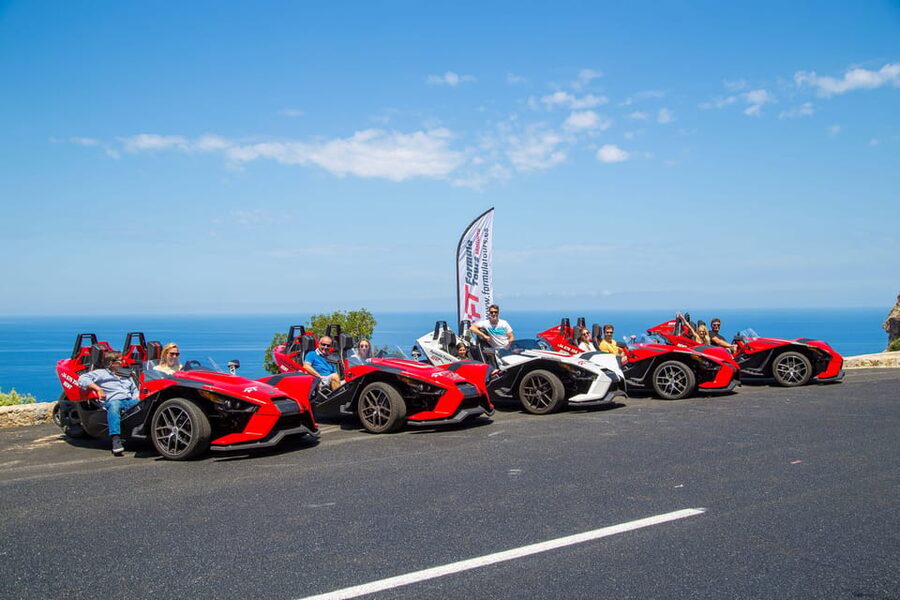 Peguera: Racing Car Drive and Jet Ski Combo Tour - Starting in Peguera and heading toward Puerto Portals