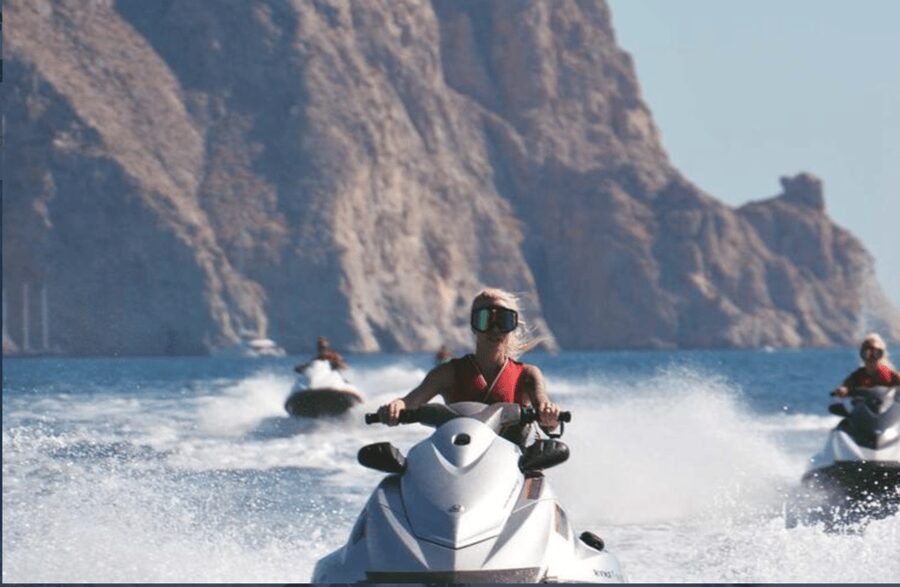 Perissa: Santorini Jet Skiing, Tubing, and Kayaking Package - Three Perissa water sports, one flexible package