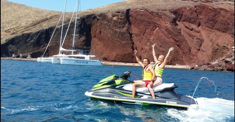 Perivolos: Private South Coast Discovery on a Jet Ski - Lava cliffs, sea caves, and the Black Mount