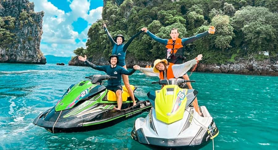 Phuket: Jet Ski Tour to 6 Islands with Lunch & Transfers - Six islands by jet ski, not six ordinary beach stops
