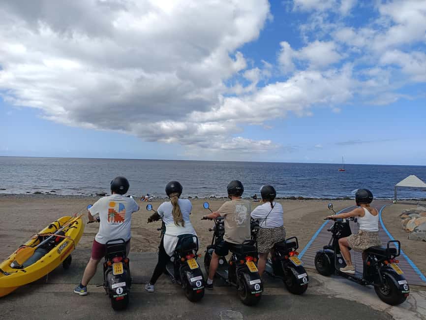 Playa Ingles:Rent e-Scooter 3 hour+Option Combo Rent Jet Ski - Riding toward Maspalomas Dunes