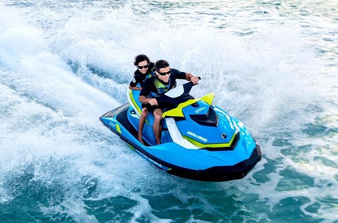 Power Island Guided Jetski Tour - Returning across the bay