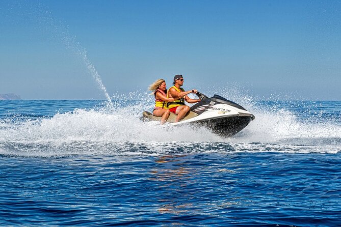 Private Jet Ski Activity on the Beach at Rethymno - Taking the jet ski into the designated area