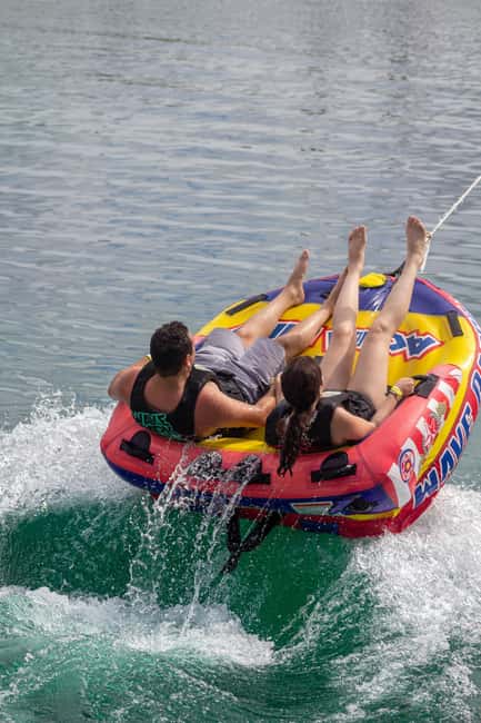 Punta Cana Aqua Karting, Buggy, Adventure Jet Ski and more - Tackling the floating inflatable course