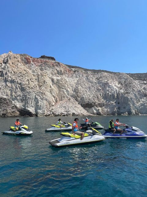Santorini:Volcanic Beaches Cruise With Jet Ski - Red Beach, the first major photo stop
