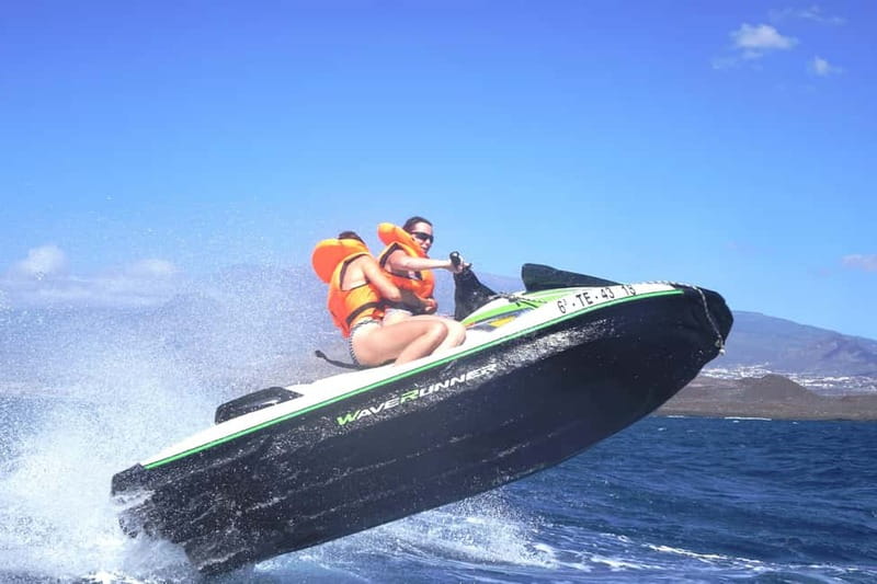 Single Jet Ski Ride with Pickup & Drop-off in Tenerife South - One hour of riding along Tenerife’s south coast