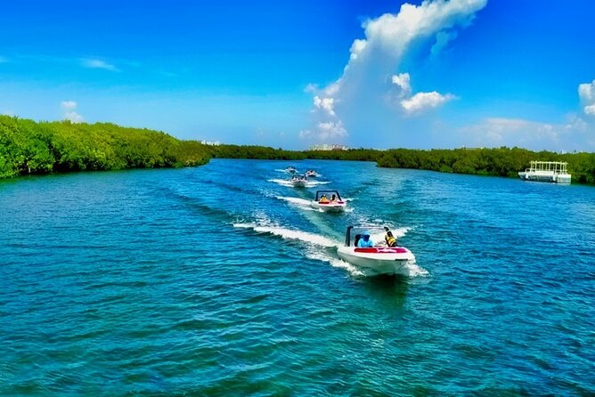 Speedboat across the Mangroves & Snorkel with Jet Ski Rental - Food, photos, tequila, and other extras