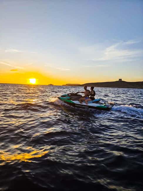 Sunset Jet Ski Tour Malta – Blue Lagoon, Caves & Comino - Crystal Lagoon and the Comino coastline