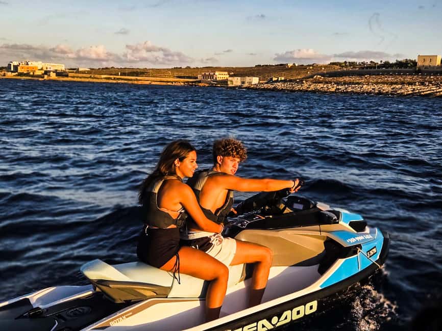 Sunset Jet Ski Tour Malta – Blue Lagoon, Caves & Comino - The secret sunset stop and scenic viewpoint