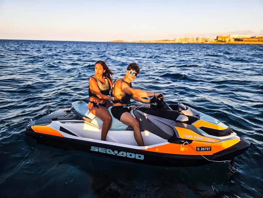 Sunset Jet Ski Tour Malta – Blue Lagoon, Caves & Comino - Safety, instruction, and sharing a jet ski