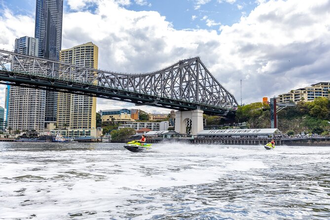 Sunset Jet Ski Tour on the Brisbane River - Kangaroo Point Cliffs from the water