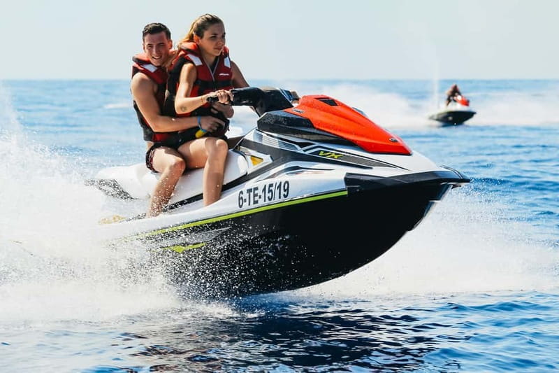 Tenerife: Jet Ski Tour with Optional Quad Trip - Riding past Yellow Mountain and Costa del Silencio