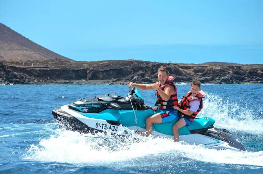 Tenerife: Water Jet-Ski / Teide Volcano Quad Safari Combo - Starting at Las Galletas Marina