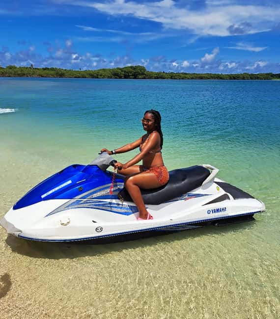 Tobago: Jet Ski Rental for 2 People - Riding toward Buccoo Reef