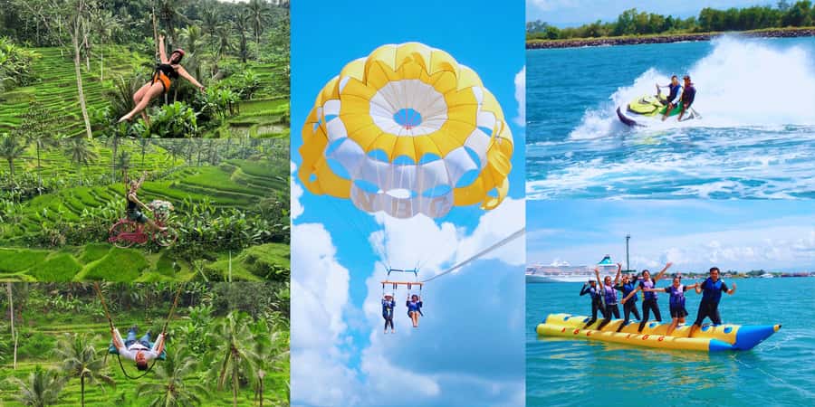 Ubud Zipline & Watersport (Jetski, Parasailing, BananaBoat) - Key points at a glance