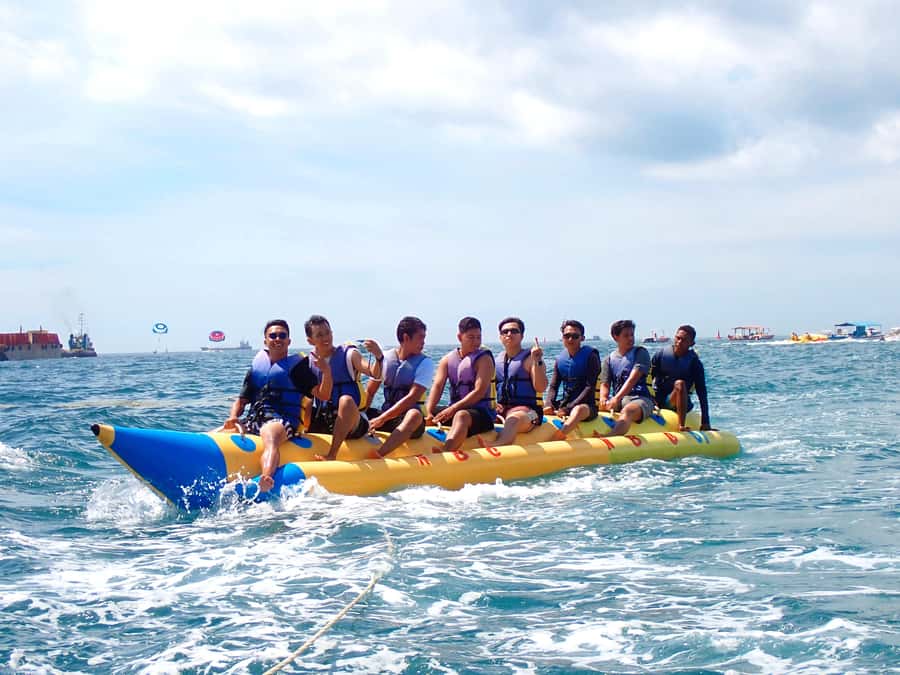 Ubud Zipline & Watersport (Jetski, Parasailing, BananaBoat) - U Fun Field and the rice-terrace zipline