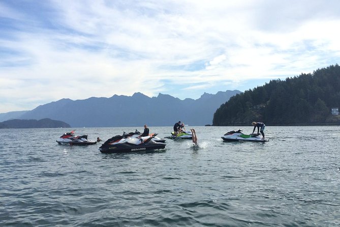 Vancouver Jet Ski Rental from Granville Island - Riding English Bay toward Howe Sound