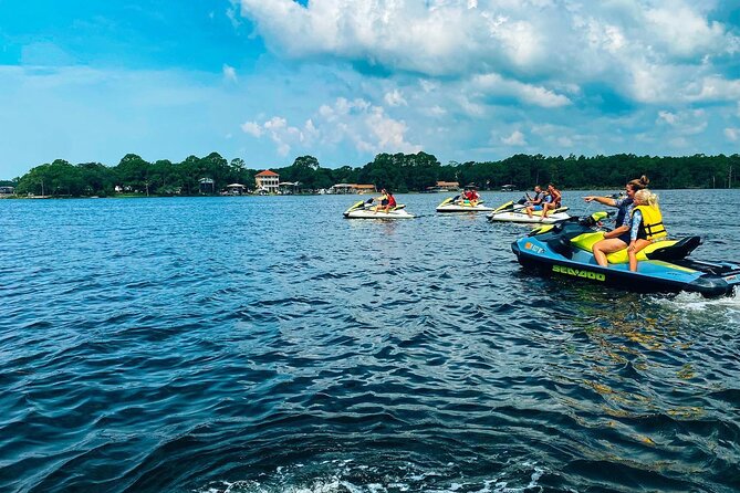 Waverunner Dolphin Tour - Getting comfortable on a two-seat waverunner