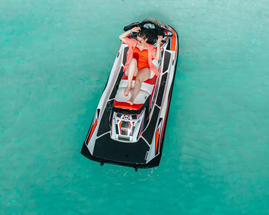 Zanzibar: Jetski with Hotel Pickup, Drone Photos & Video - Safety briefing, life jackets, and first-time riding